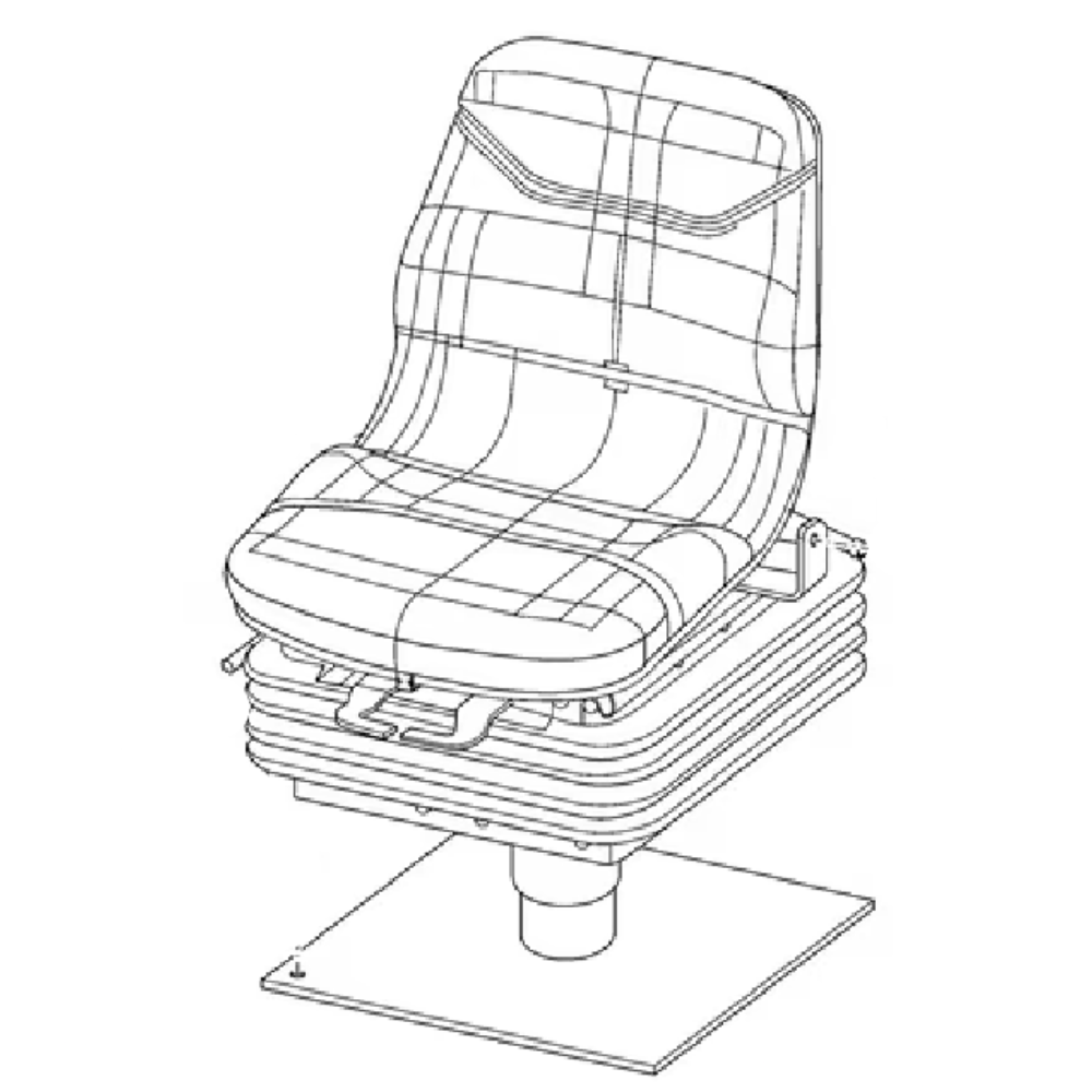 Elevate Comfort with CASE 47957983 Operator Seat BU0660109 | SafeSparesOnline | Case Construction Equipment